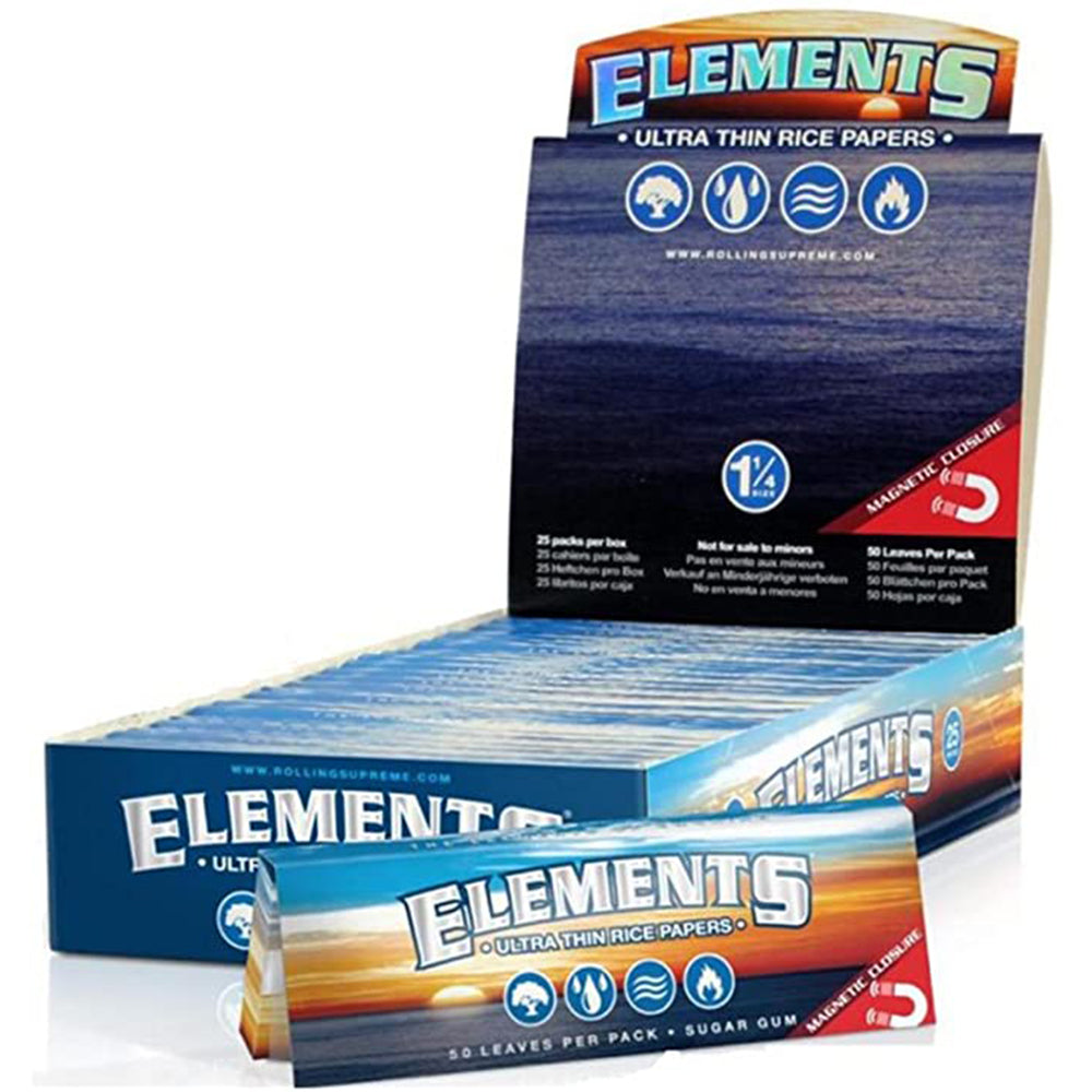 ELEMENTS PAPERS 1 1/4 ULTRA THIN PAPERS - 25CT