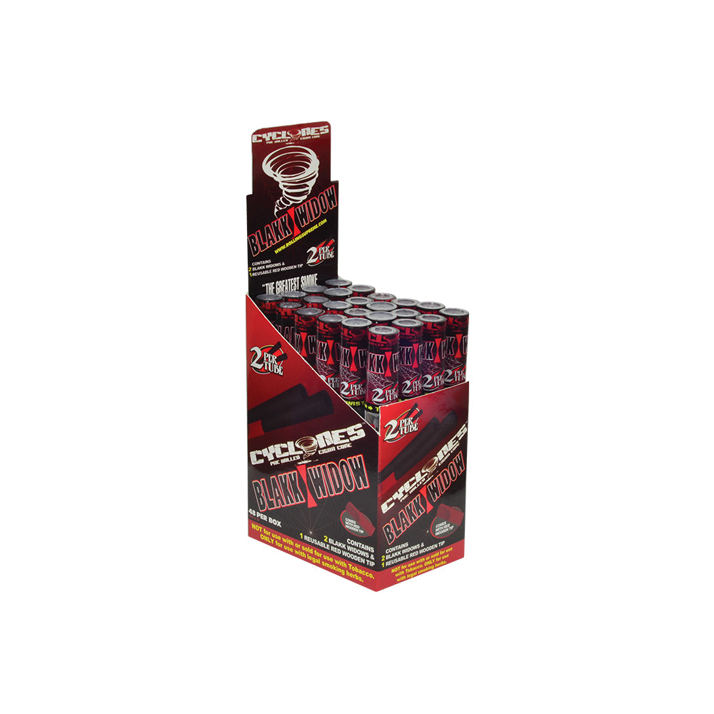 CYCLONES PRE-PROLLED CLEAR CONES - 24CT / 2PK