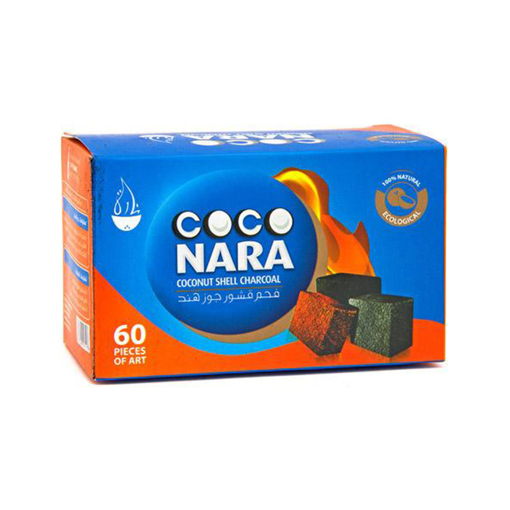 COCO NARA COCONUT HOOKAH CHARCOAL - 60 PIECE BOX