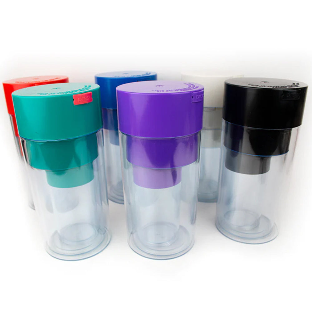 ACRYLIC AIR TIGHT 3-IN-1 JAR - ASSORTED COLORS