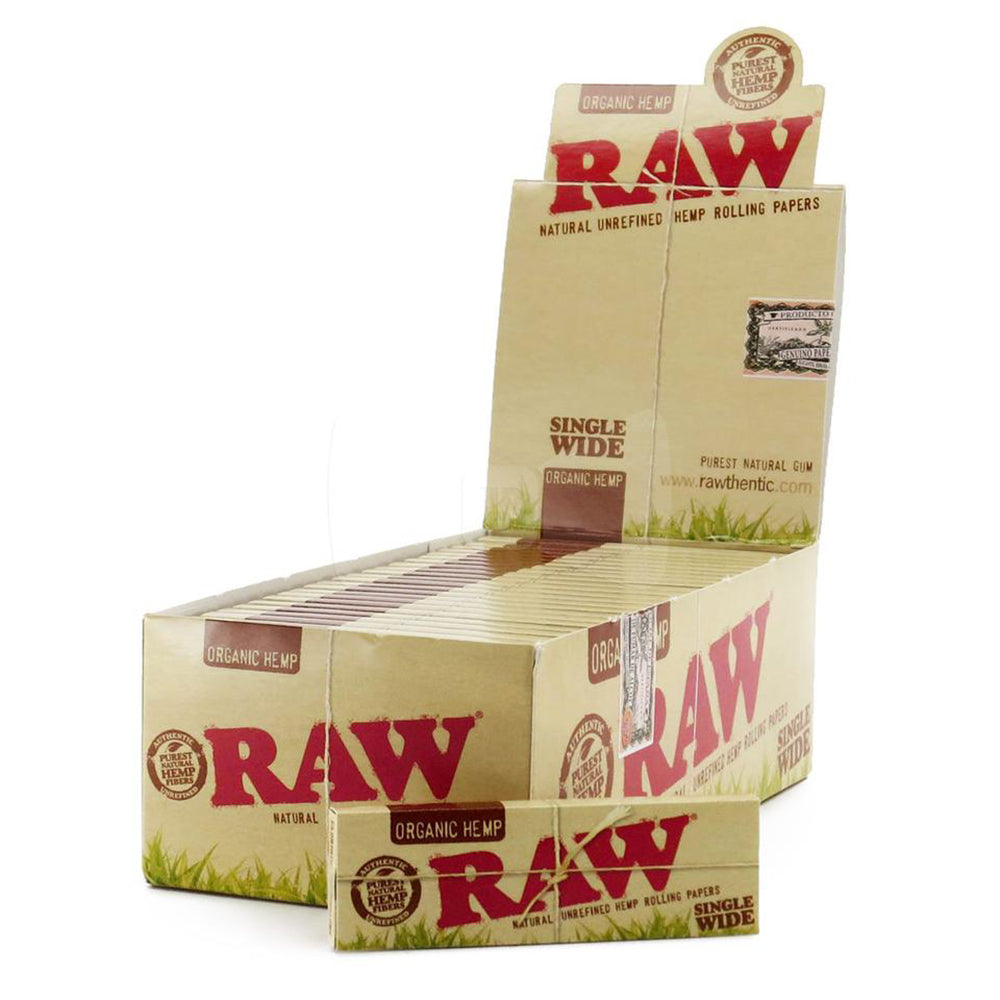 RAW ORGANIC SINGLE WIDE 50CT BOX