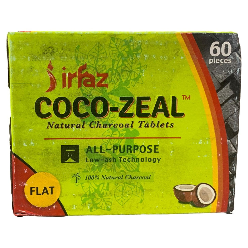 CHARCOAL ZEAL COCONUT FLAT 60P