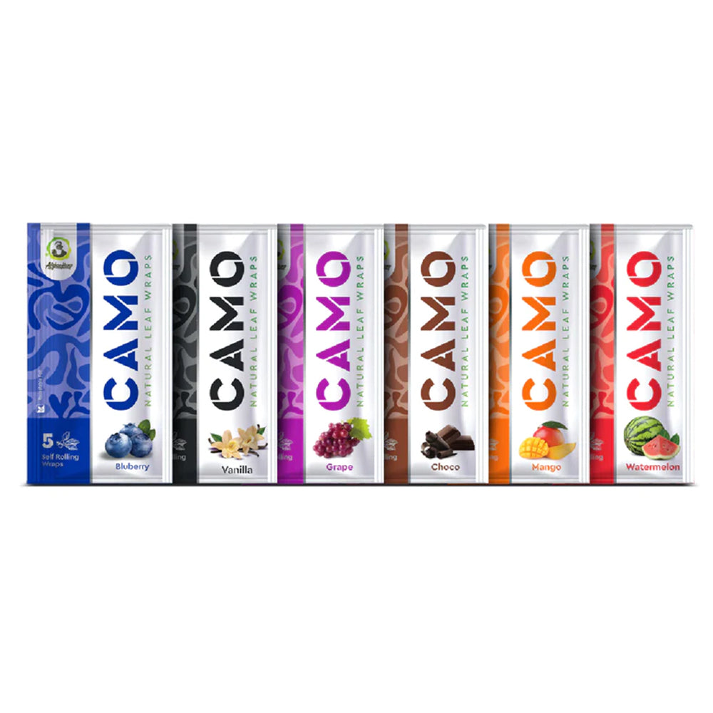 CAMO NATURAL LEAF WRAPS - 25CT BOX