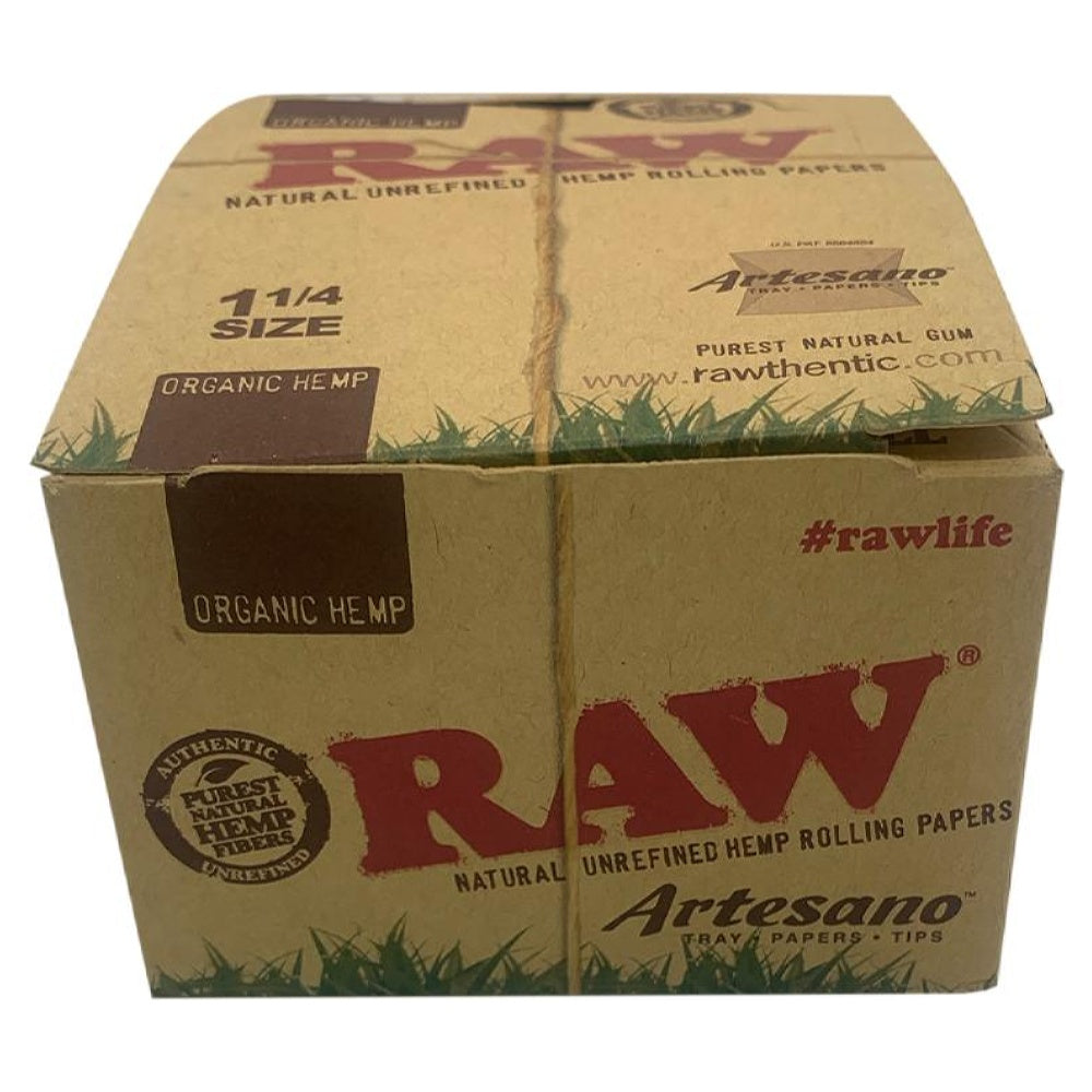 RAW ARTESANO ORGANIC HEMP 1 1/4 PAPERS -15CT BOX