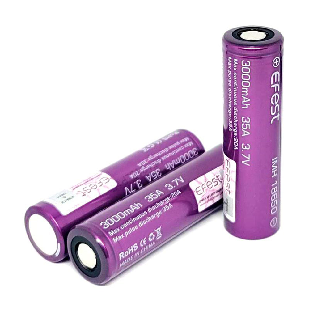 EFEST 18650 3000MAH 35A BATTERY - 2PK