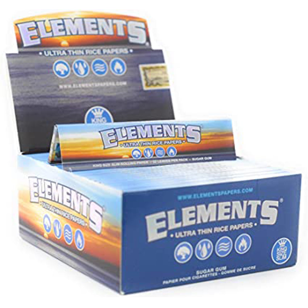 ELEMENTS ULTRA THIN PAPERS KING SIZE SLIM 50CT