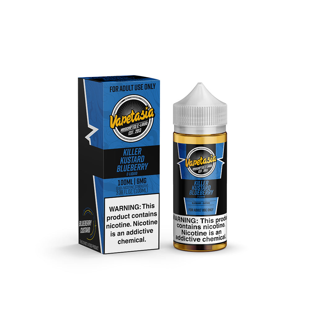 VAPETASIA KILLER KUSTARD E-LIQUID - 6MG (100ML)
