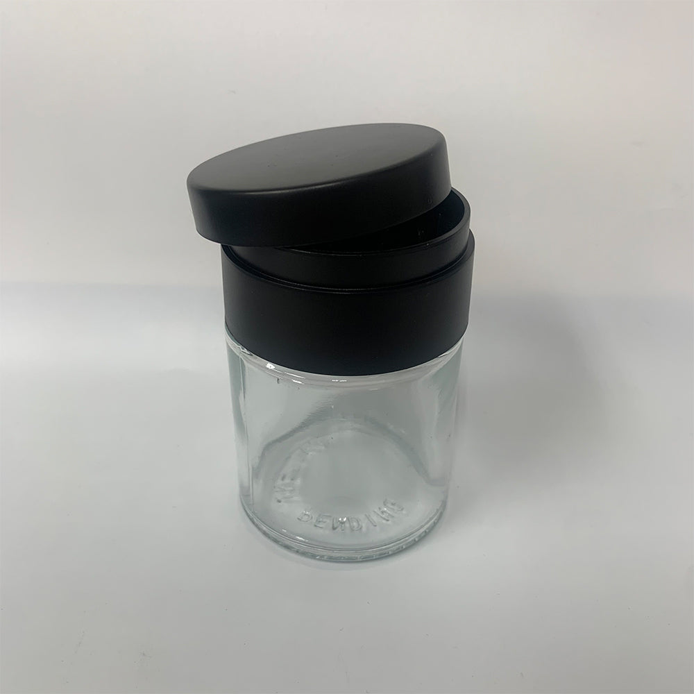 4OZ GLASS JAR W/ GRINDER TOP