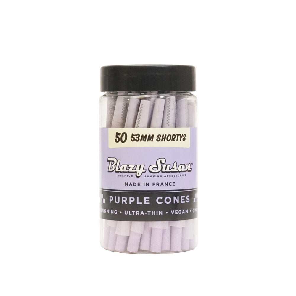 BLAZY SUSAN 53MM SHORTY'S PURPLE CONES - 50CT