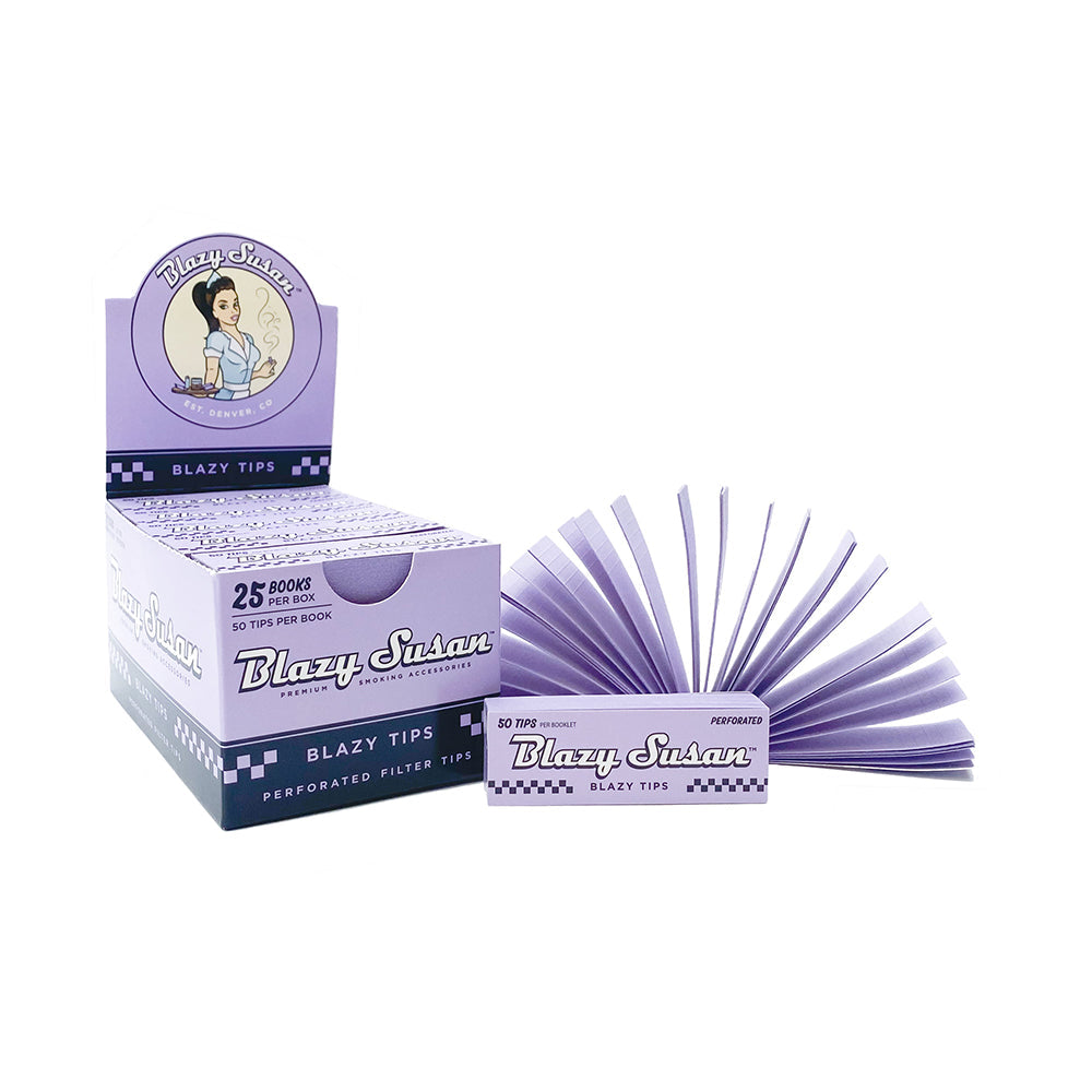 BLAZY SUSAN PURPLE FILTER TIPS - 25CT