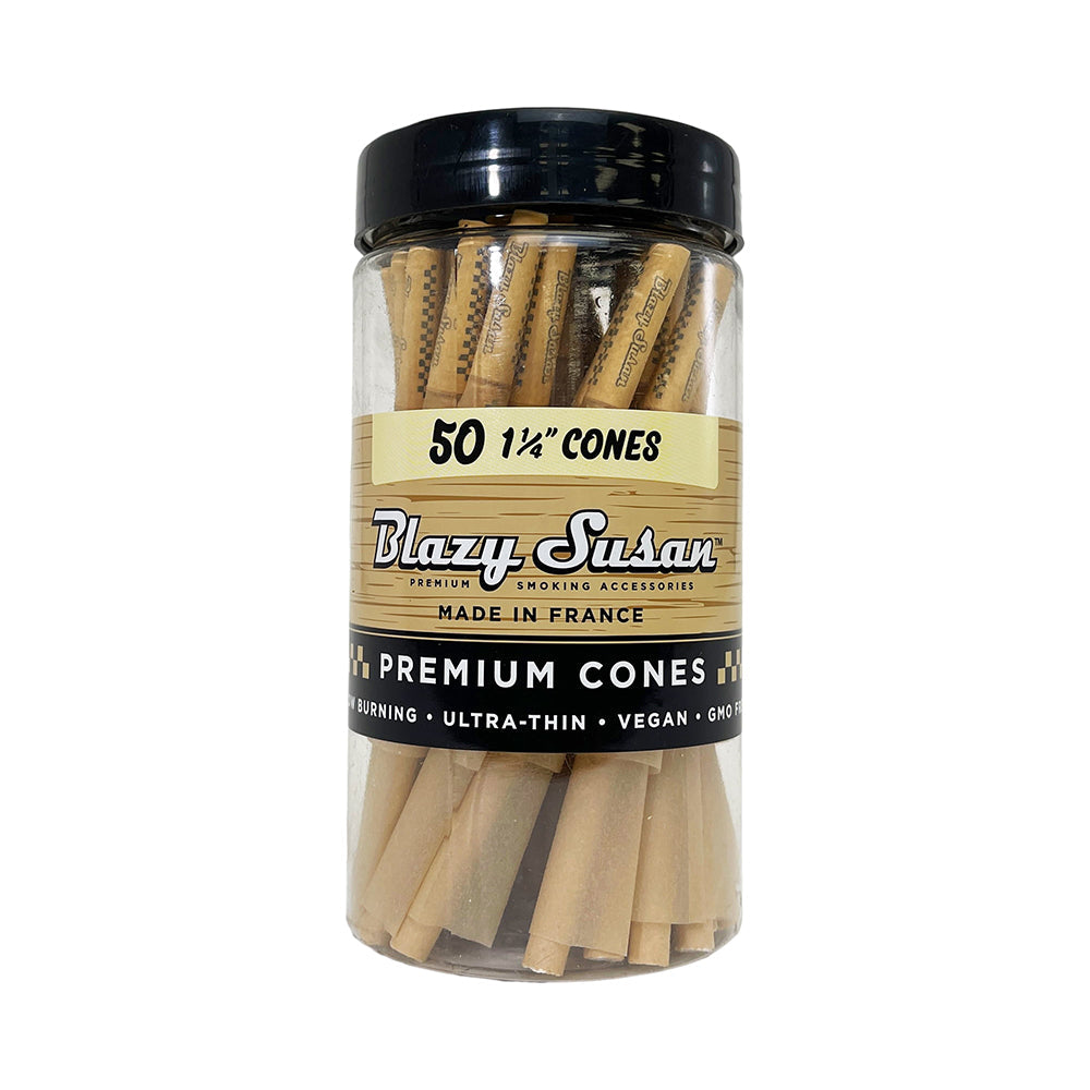 BLAZY SUSAN UNBLEACHED 1 1/4 CONES 50CT