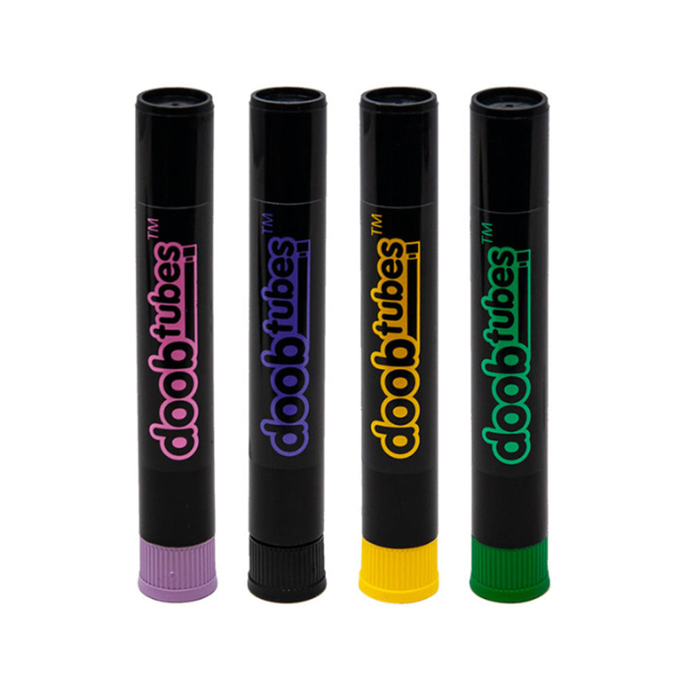 DOOBTUBES SMALL BLACK W/ COLOR LOGO 25CT