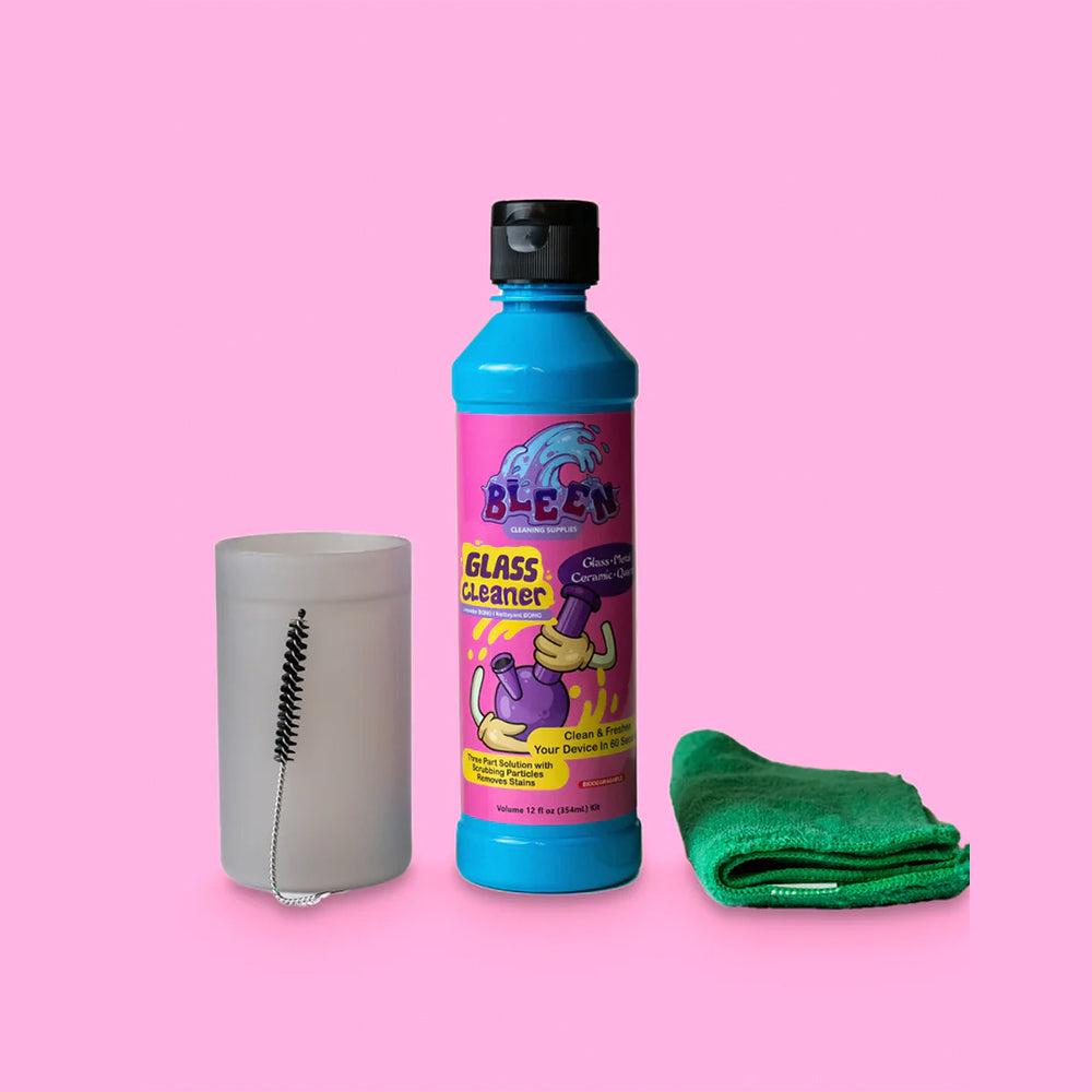 BLEEN BONG CLEANER 12FLOZ W/ BRUSH & TOWEL