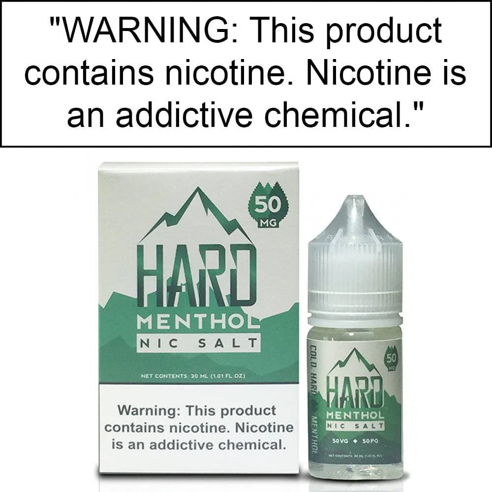 COLD HARD MENTHOL 25MG 30ML NIC SALT E-LIQUID