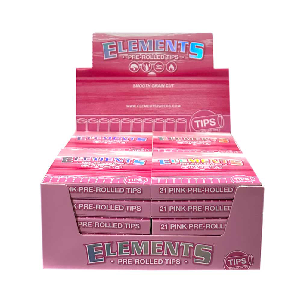 ELEMENTS PINK PRE-ROLL TIPS 20CT
