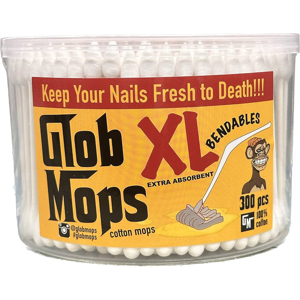 GLOB MOPS XL BENDABLES COTTON SWABS - 300CT