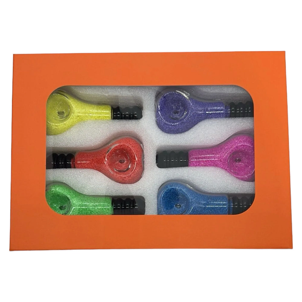 APEX 4" FANCY BULB HAND PIPE 6CT