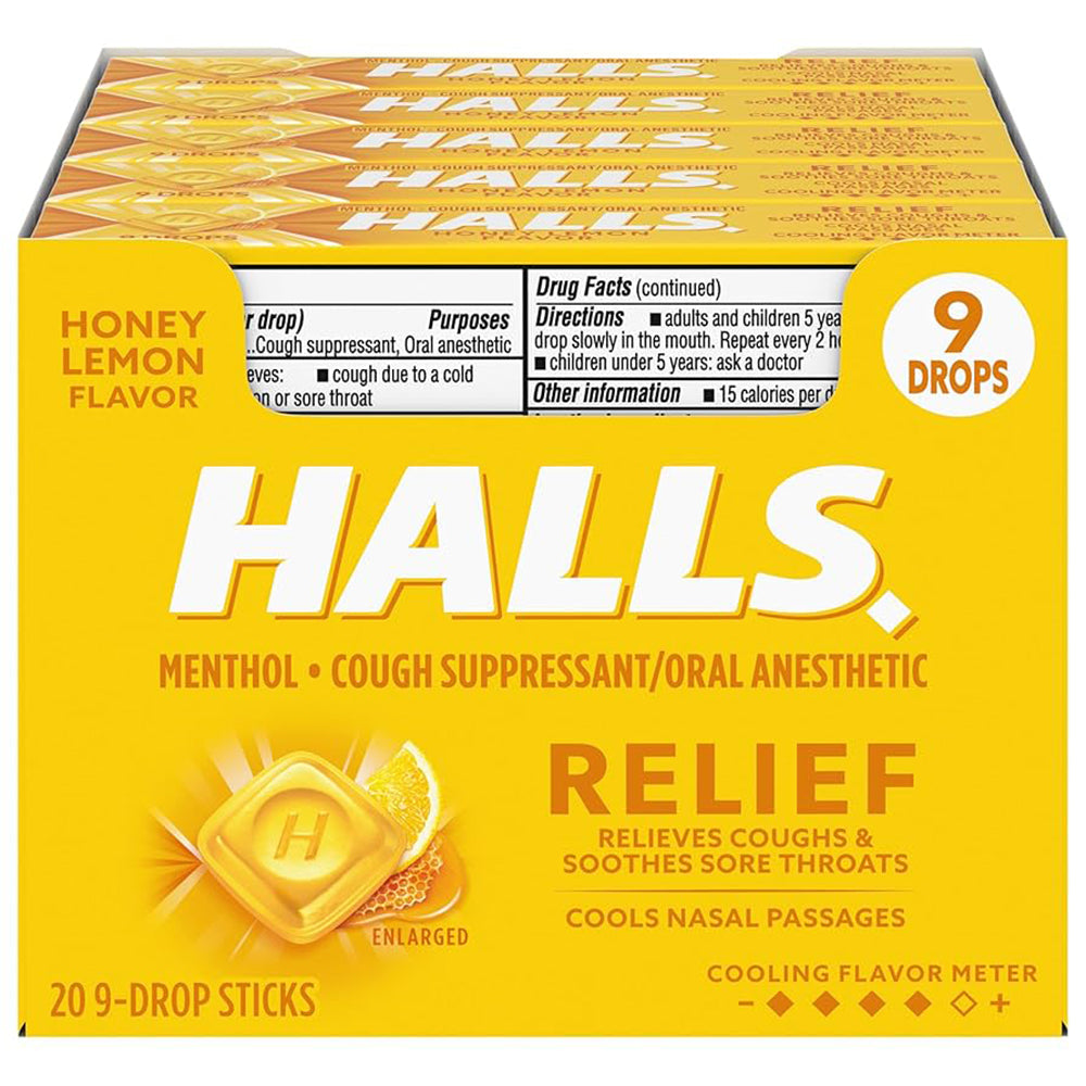 HALLS COUGH & THROAT RELIEF-20CT