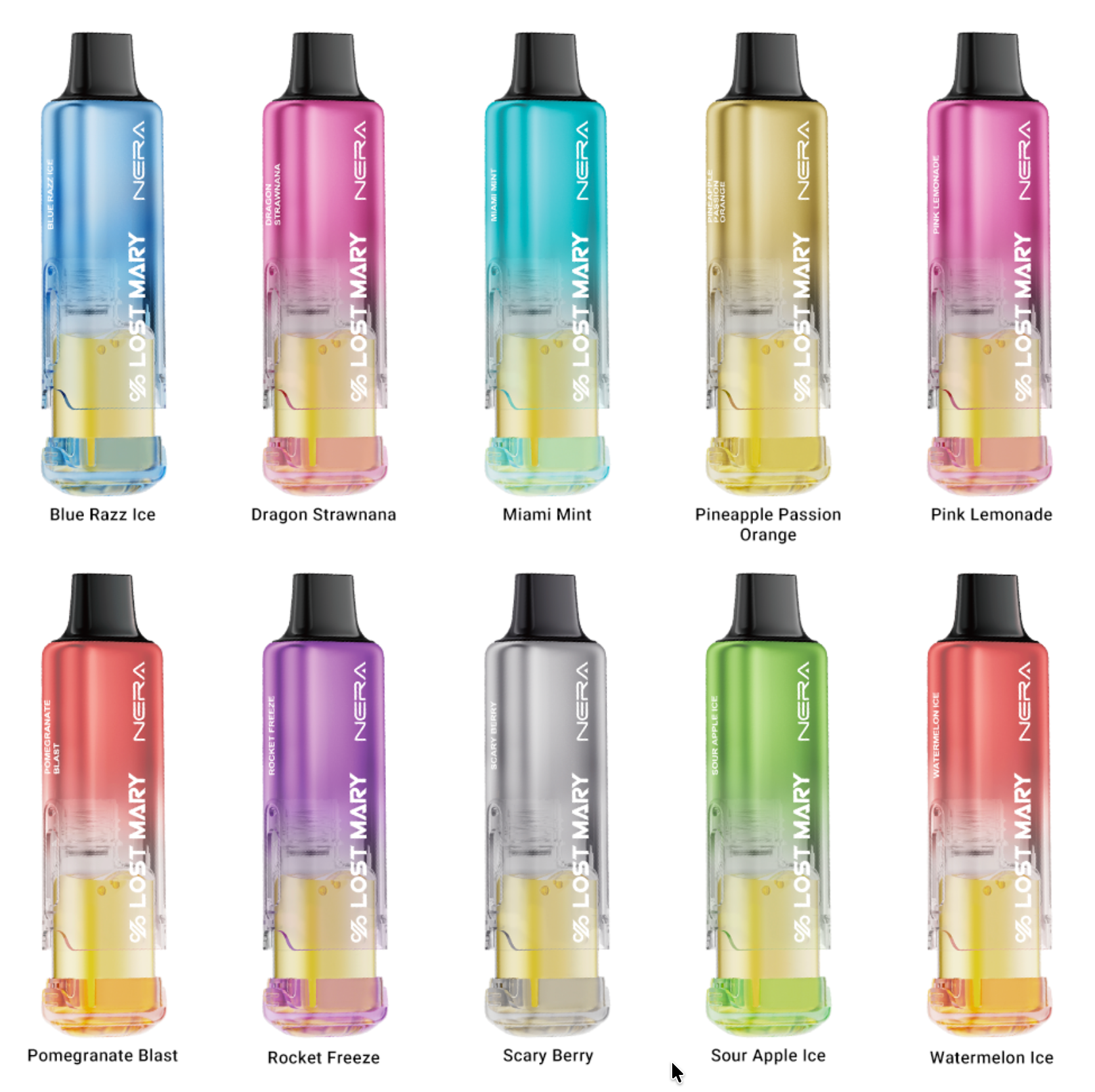 Lost Marry Nera 7000 Puffs Disposable Vapes | Pack of 05