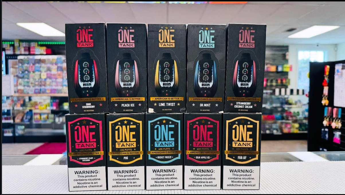 One Tank 40,000 Puffs Disposable Vapes | Pack of 05 | Made in USA | SB-2024(Texas Compliant)